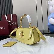 Gucci Bamboo Diva Medium Bag Yellow - 26.6x13x8cm - 4
