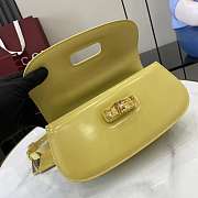 Gucci Bamboo Diva Medium Bag Yellow - 26.6x13x8cm - 2