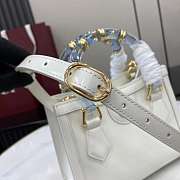 Gucci Diana Small Tote Bag In White Leather - 20x16x10cm - 6