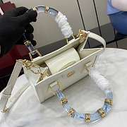 Gucci Diana Small Tote Bag In White Leather - 20x16x10cm - 2