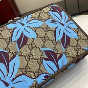  Gucci GG Printed Mini Bag In Beige And Dark Brown Supreme - 22.5x14x7.5cm - 6