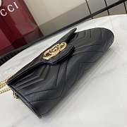 Gucci GG Marmont Wallet On Chain Black - 20x12x4cm - 5