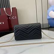 Gucci GG Marmont Wallet On Chain Black - 20x12x4cm - 4