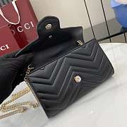 Gucci GG Marmont Wallet On Chain Black - 20x12x4cm - 3