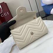 Gucci GG Marmont Wallet On Chain White - 20x12x4cm - 6