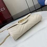 Gucci GG Marmont Wallet On Chain White - 20x12x4cm - 5