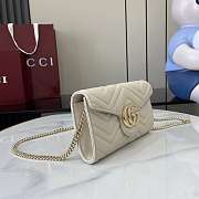 Gucci GG Marmont Wallet On Chain White - 20x12x4cm - 4