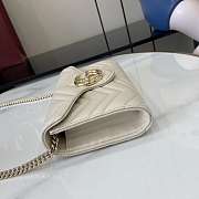 Gucci GG Marmont Wallet On Chain White - 20x12x4cm - 3
