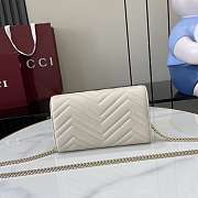 Gucci GG Marmont Wallet On Chain White - 20x12x4cm - 2