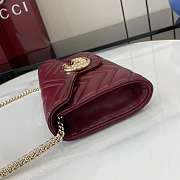 Gucci GG Marmont Wallet On Chain Rosso Ancora Red - 20x12x4cm - 2