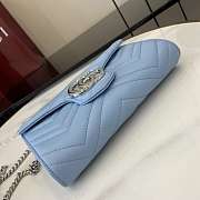 Gucci GG Marmont Wallet On Chain Blue - 20x12x4cm - 6