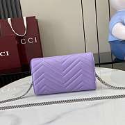 Gucci GG Marmont Wallet On Chain Purple - 20x12x4cm - 4