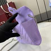 Gucci GG Marmont Wallet On Chain Purple - 20x12x4cm - 3