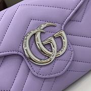 Gucci GG Marmont Wallet On Chain Purple - 20x12x4cm - 2