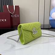 Gucci GG Marmont Wallet On Chain Green - 20x12x4cm - 6