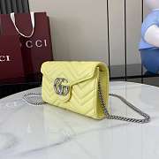Gucci GG Marmont Wallet On Chain Yellow - 20x12x4cm - 5