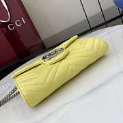 Gucci GG Marmont Wallet On Chain Yellow - 20x12x4cm - 3