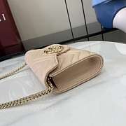 Gucci GG Marmont Wallet On Chain Beige - 20x12x4cm - 5