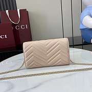 Gucci GG Marmont Wallet On Chain Beige - 20x12x4cm - 4