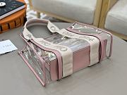 Chloe Woody Tote Bag In Jelly & Leather Pink - 37x26x12cm - 3