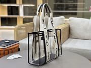 Chloe Woody Tote Bag In Jelly & Leather Black - 37x26x12cm - 3