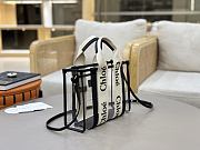 Chloe Small Woody Tote Bag In Jelly & Leather Black - 26x20x8cm - 4