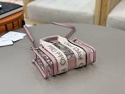 Chloe Mini Woody Tote Bag In Jelly & Leather Pink - 20x14x6cm - 5
