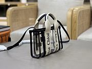 Chloe Mini Woody Tote Bag In Jelly & Leather Black - 20x14x6cm - 4