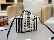Chloe Mini Woody Tote Bag In Jelly & Leather Black - 20x14x6cm - 2