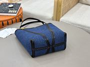 Chloe Spin Tote Bag In Denim Submarine Blue - 27x30x14cm - 6