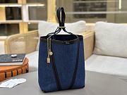 Chloe Spin Tote Bag In Denim Submarine Blue - 27x30x14cm - 4