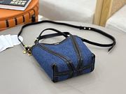 Chloe Small Spin Tote Bag In Denim Submarine Blue - 18x19x8 cm - 4