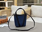 Chloe Small Spin Tote Bag In Denim Submarine Blue - 18x19x8 cm - 3