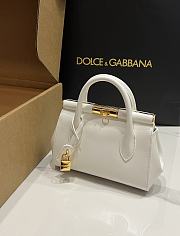 Dolce&Gabbana Mini Marlene Day Bag in White - 19x13.5x7cm - 2