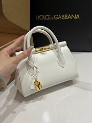 Dolce&Gabbana Mini Marlene Day Bag in White - 19x13.5x7cm - 6