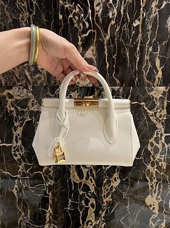 Dolce&Gabbana Mini Marlene Day Bag in White - 19x13.5x7cm