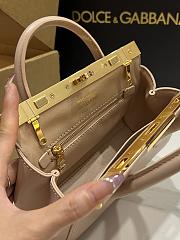 Dolce&Gabbana Mini Marlene Day Bag in Beige - 19x13.5x7cm - 6