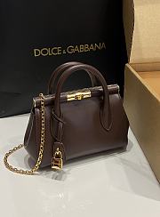 Dolce&Gabbana Mini Marlene Day Bag in Chocolate - 19x13.5x7cm - 4