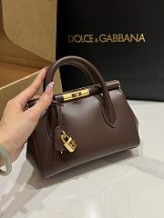 Dolce&Gabbana Mini Marlene Day Bag in Chocolate - 19x13.5x7cm - 3