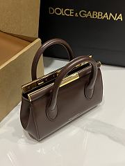 Dolce&Gabbana Mini Marlene Day Bag in Chocolate - 19x13.5x7cm - 2