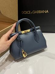 Dolce&Gabbana Mini Marlene Day Bag in Blue - 19x13.5x7cm - 6