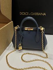 Dolce&Gabbana Mini Marlene Day Bag in Blue - 19x13.5x7cm - 4