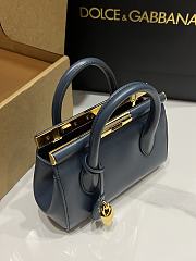 Dolce&Gabbana Mini Marlene Day Bag in Blue - 19x13.5x7cm - 2