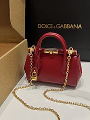 Dolce&Gabbana Mini Marlene Day Bag in Red - 19x13.5x7cm - 4