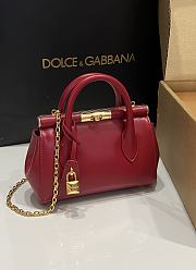 Dolce&Gabbana Mini Marlene Day Bag in Red - 19x13.5x7cm - 2