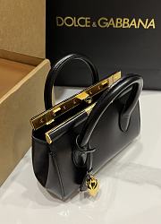 Dolce&Gabbana Mini Marlene Day Bag in Black - 19x13.5x7cm - 6