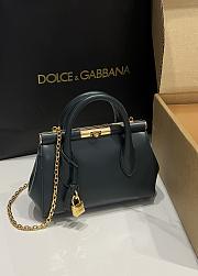 Dolce&Gabbana Mini Marlene Day Bag in Green - 19x13.5x7cm - 6