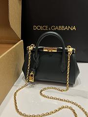 Dolce&Gabbana Mini Marlene Day Bag in Green - 19x13.5x7cm - 3