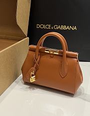 Dolce&Gabbana Mini Marlene Day Bag in Cognac - 19x13.5x7cm - 4