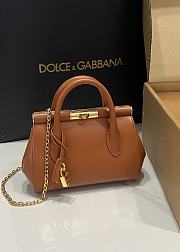 Dolce&Gabbana Mini Marlene Day Bag in Cognac - 19x13.5x7cm - 3